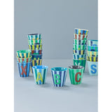 RICE Bluish Stripes Melamin Alfabet Kop