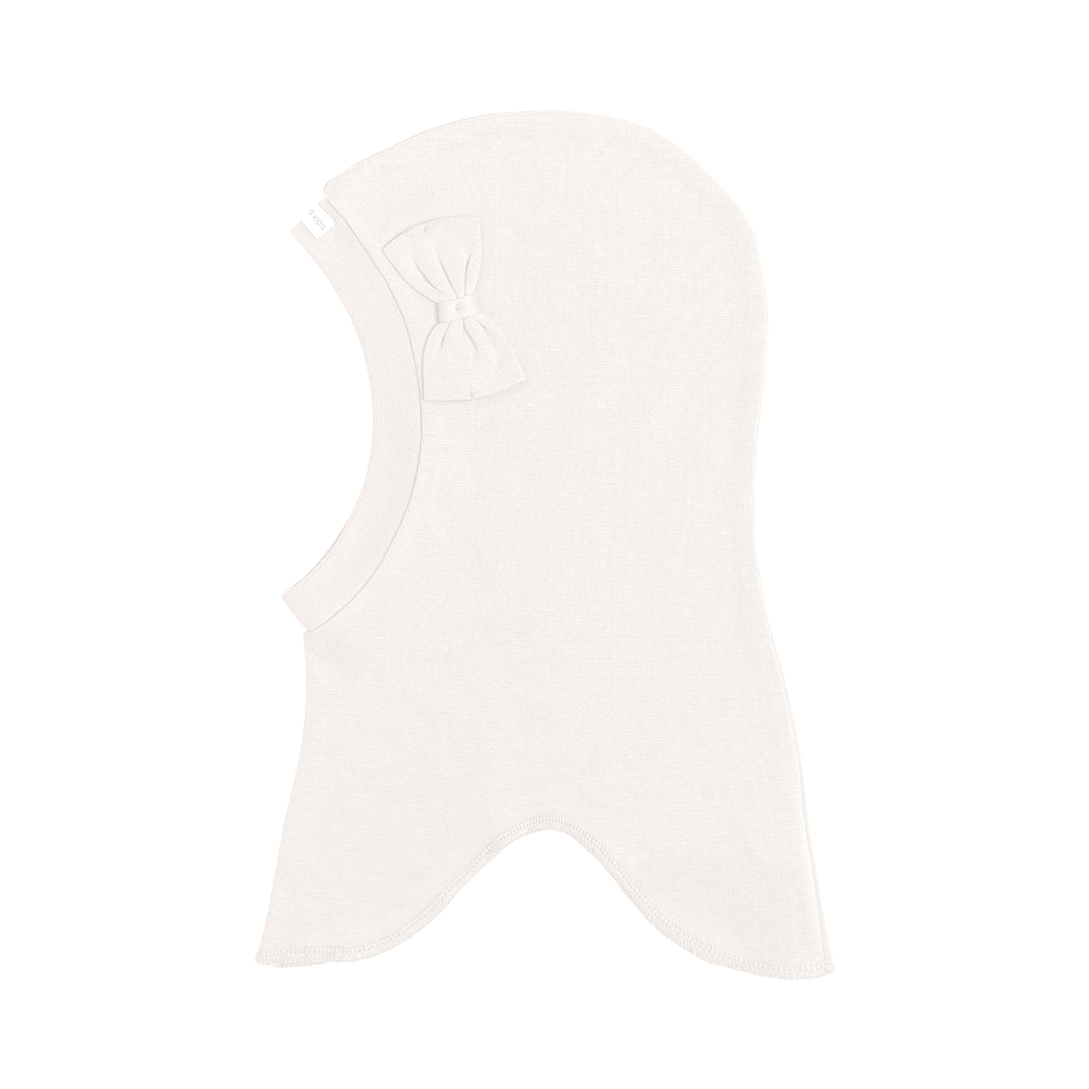 Racing Kids Bomuld Rund 1-lags Elefanthue Ivory m/sløjfe