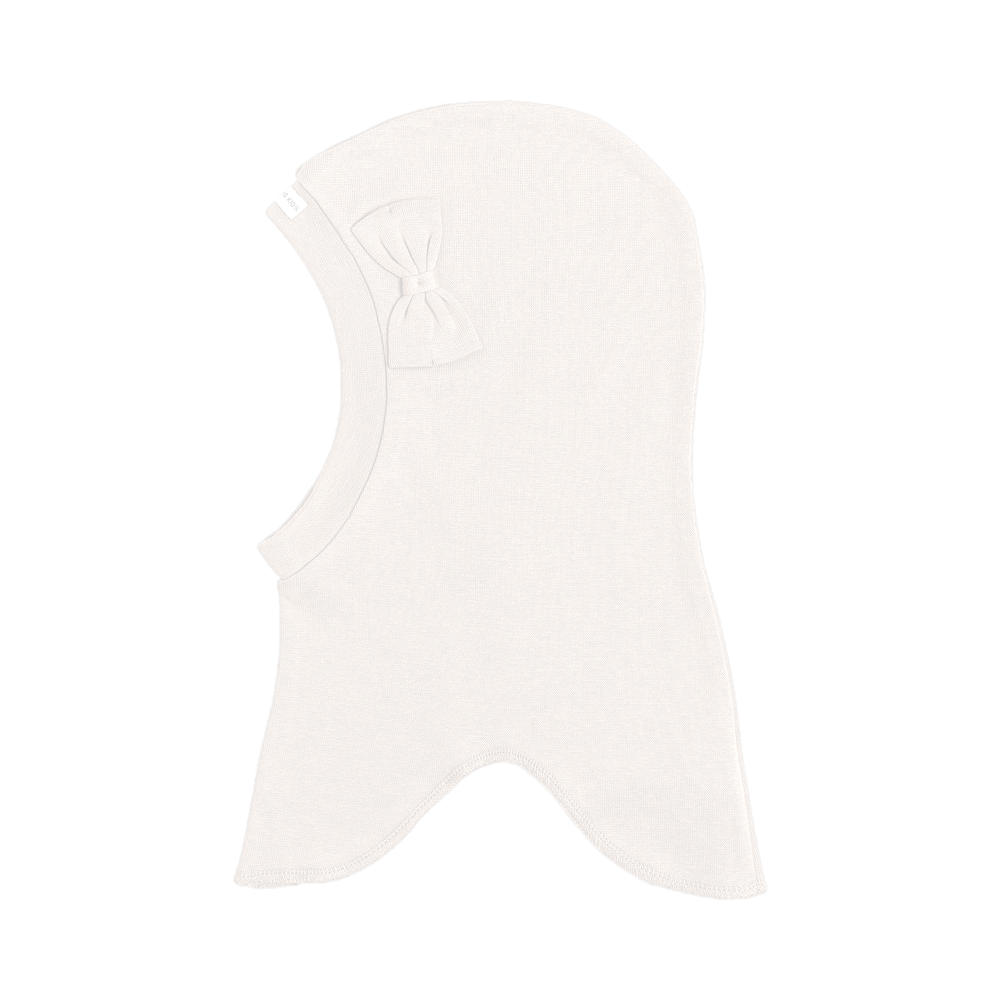 Racing Kids Bomuld Rund 1-lags Elefanthue Ivory m/sløjfe