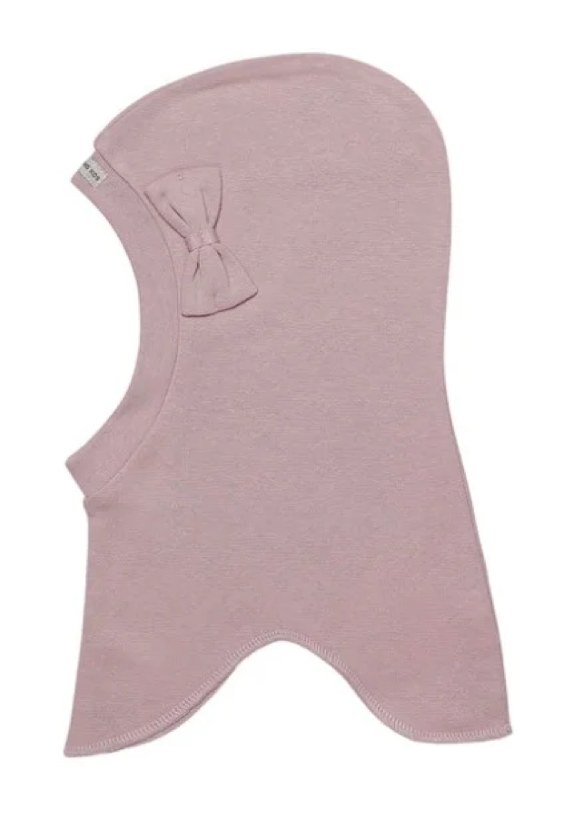 Racing Kids Bomuld Rund 1-lags Elefanthue Dusty Rose m/sløjfe