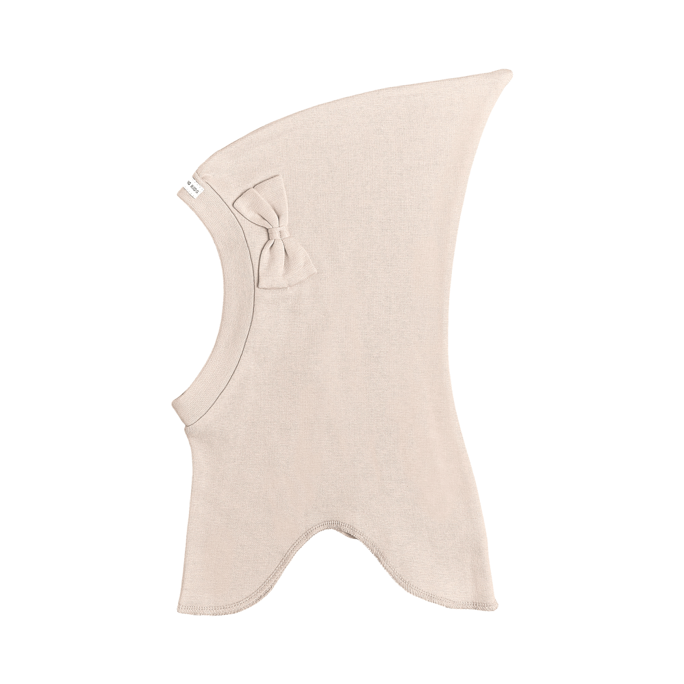 Racing Kids Bomuld 1-lags Spids Elefanthue Ivory m/sløjfe