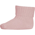 MP Danmark 533 Bomuld Rib Baby Strømper 4150 Silver Pink