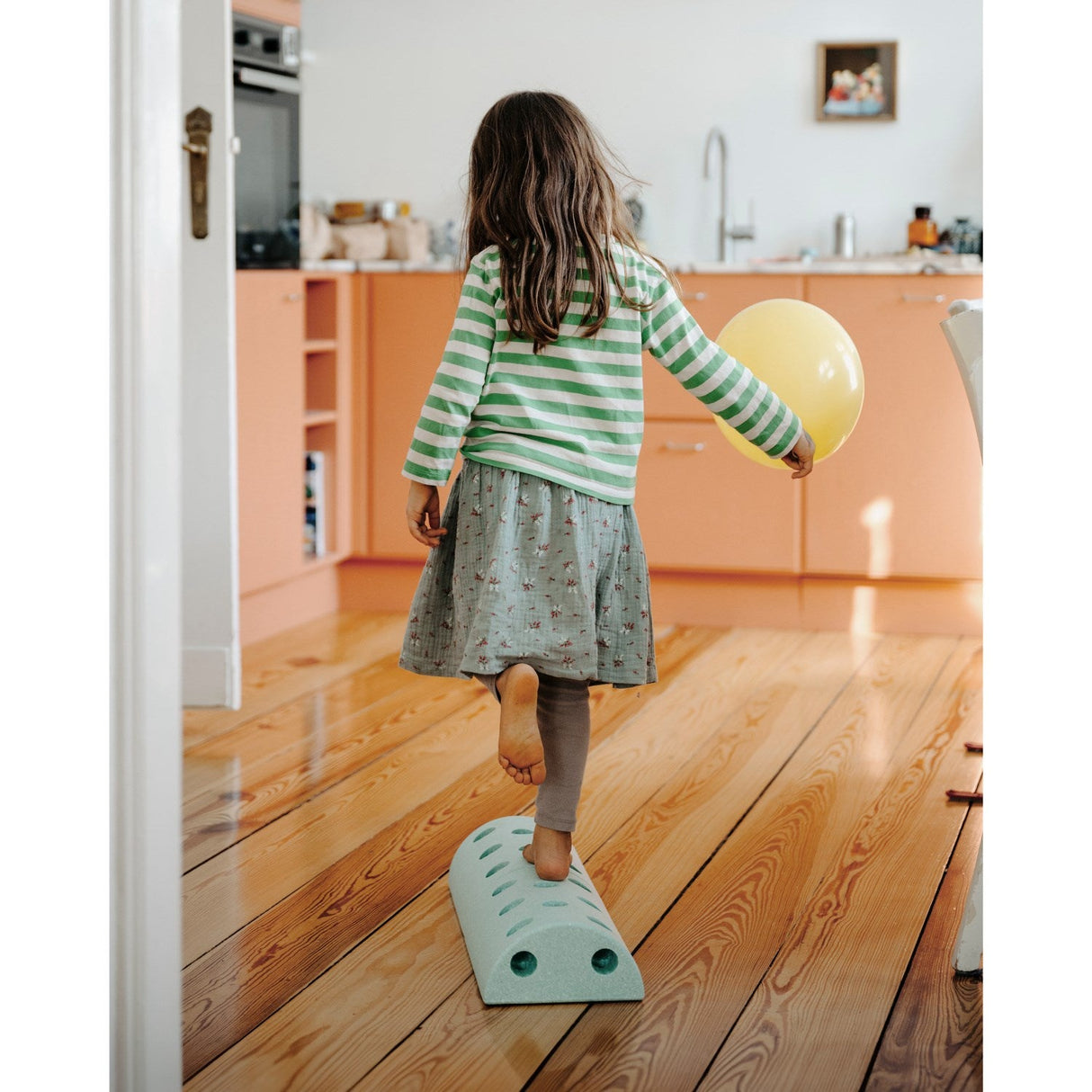 MODU Børneskammel Ocean Mint / Forest Green