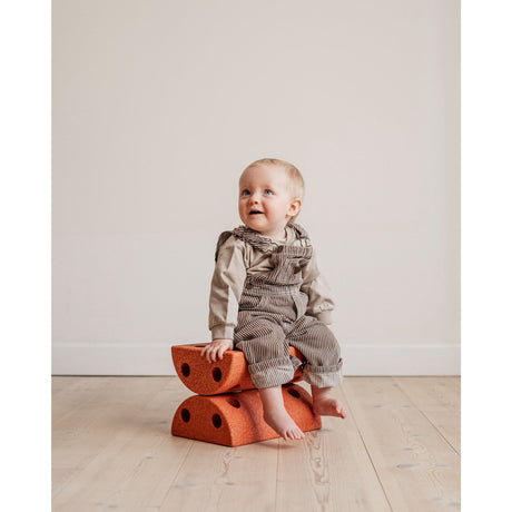 MODU Børneskammel Burnt Orange / Dusty Green