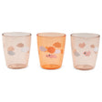 Done by Deer Yummi Mini Glas 3-pak Happy Clouds Papaya