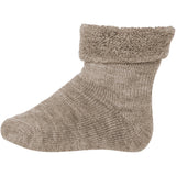 Mp Danmark 722 Light Brown Melange 489 Uld Baby Strømper