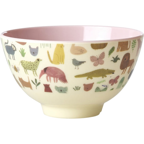 RICE Sweet Jungle Print Lille Melamin Skål