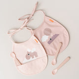 DonebyDeer Mini Hagesmæk M/Lomme 2 Stk. Happy Clouds Pudder