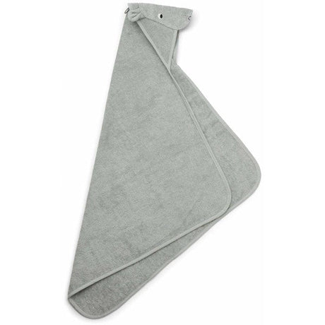 Liewood Albert Hooded Towel Hippo Dove Blue