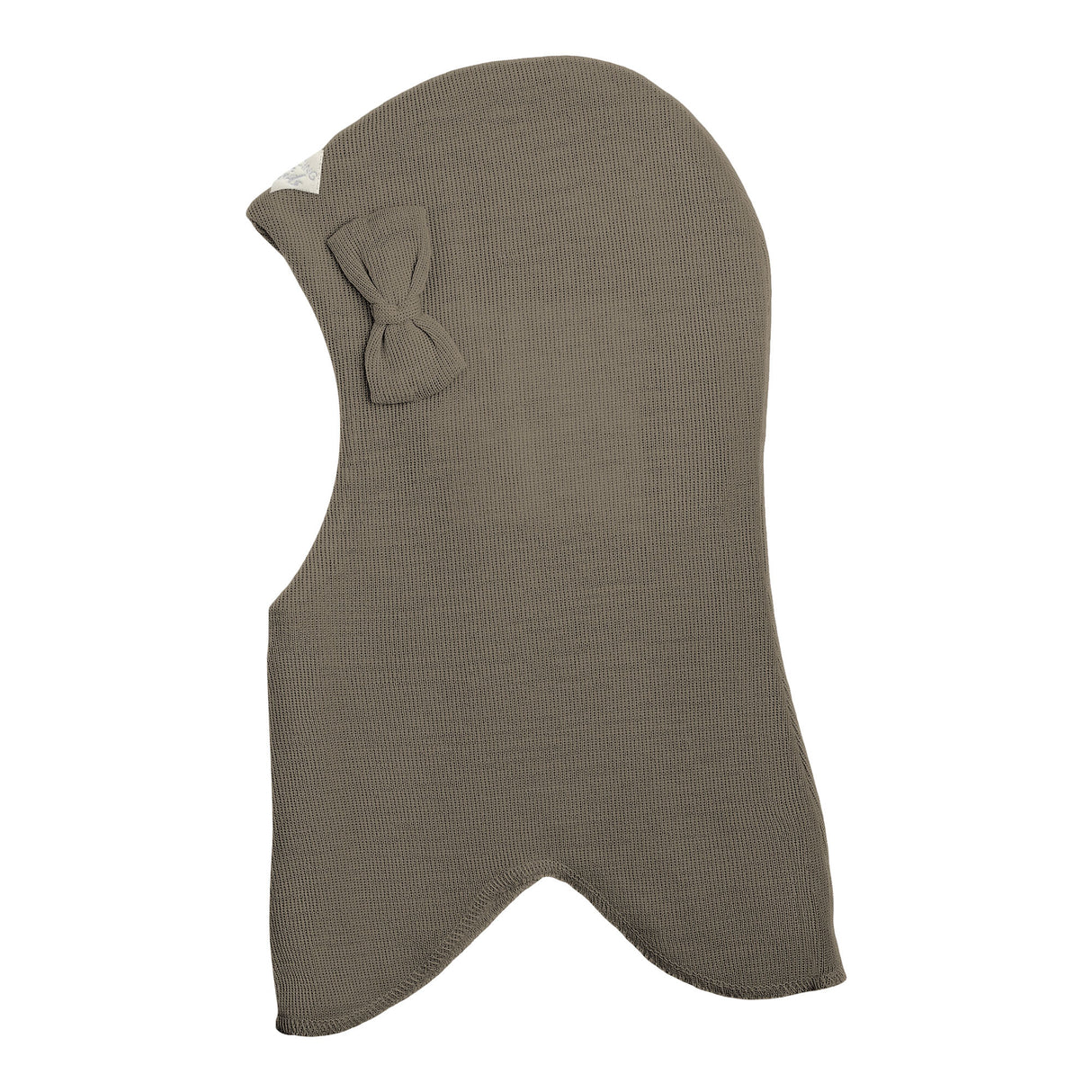 Racing Kids Uld Rund Elefanthue m/Sløjfe Dark plum brown