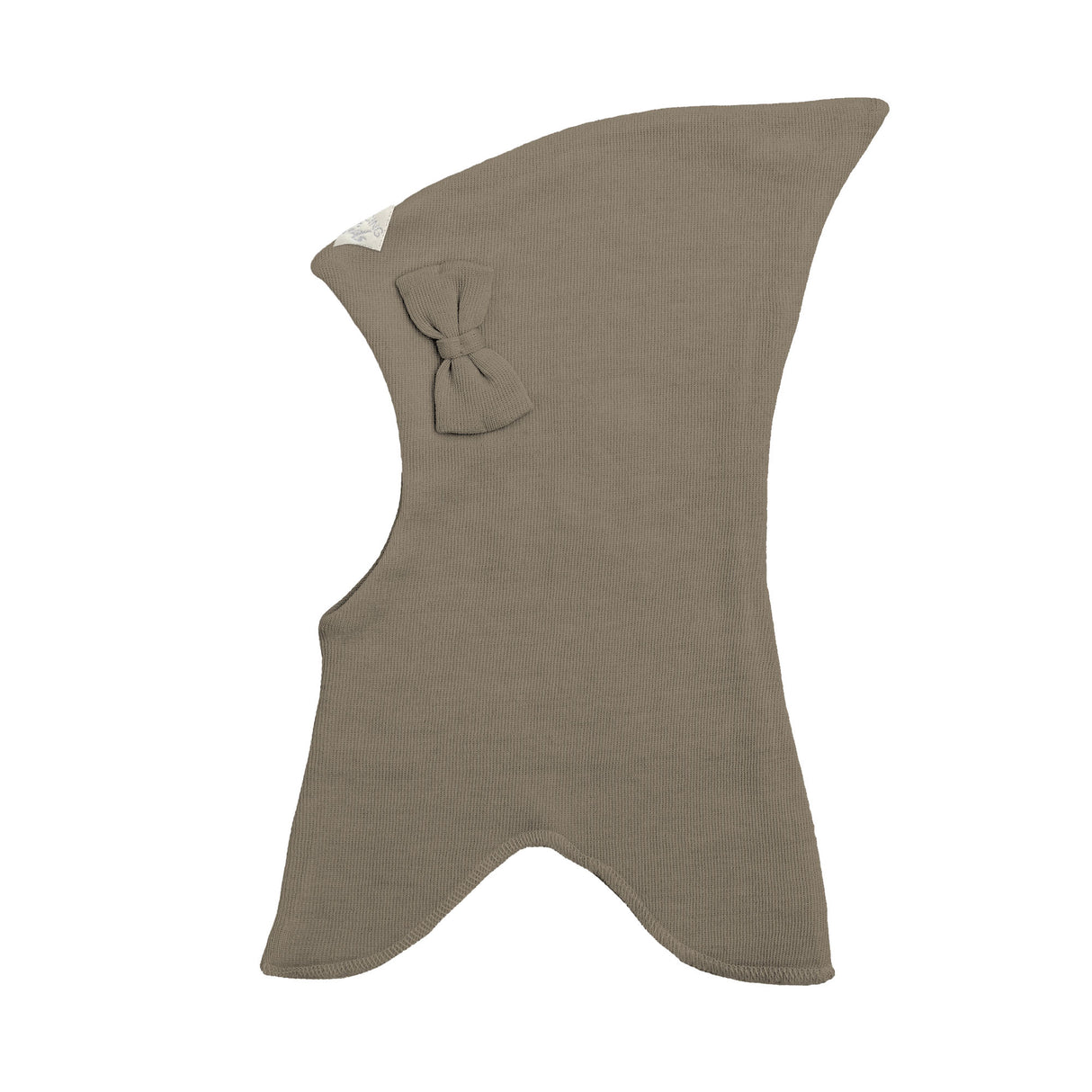 Racing Kids Uld Spids Elefanthue m/Sløjfe Dark plum brown