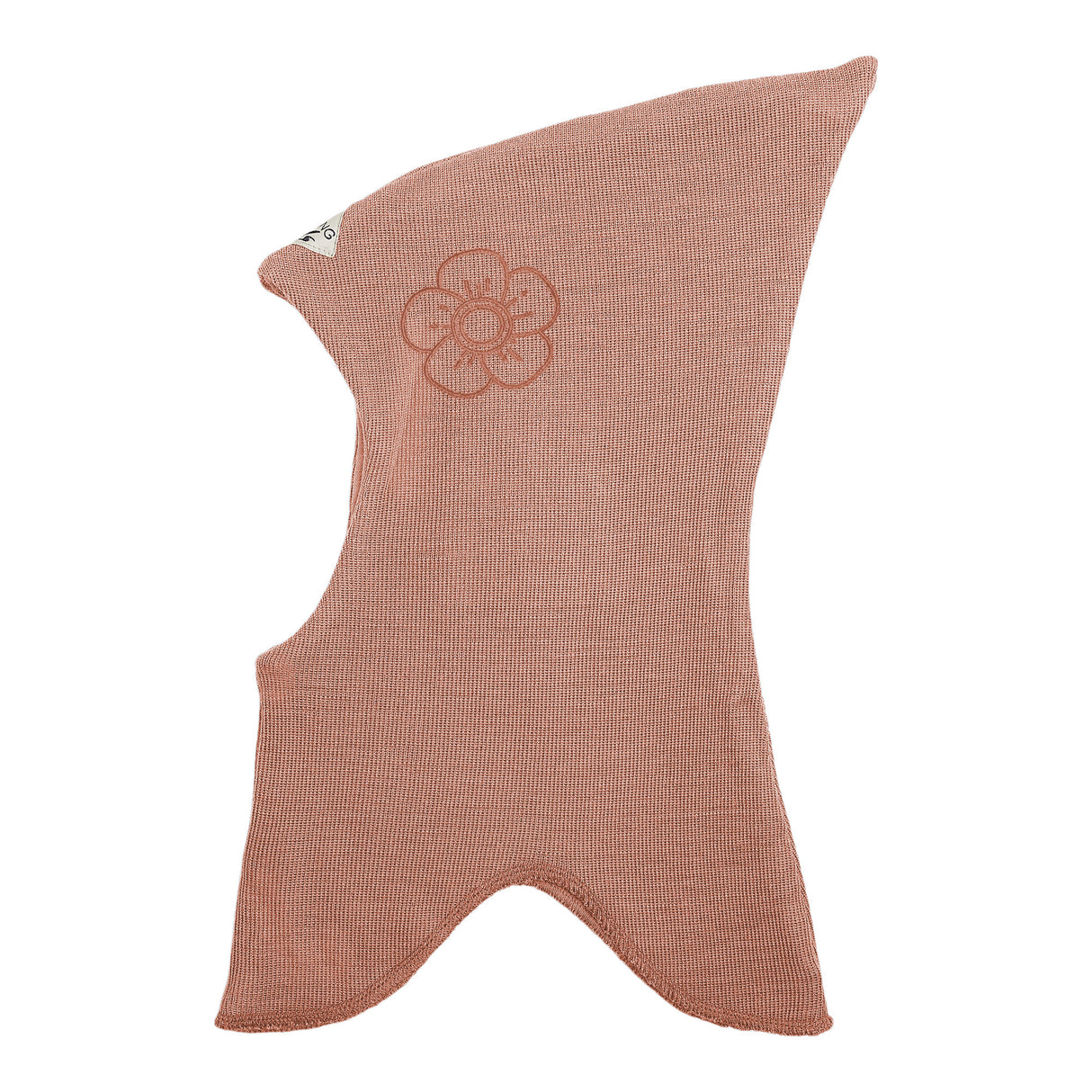 Racing Kids Uld Spids Elefanthue m/blomst Dusty Rose