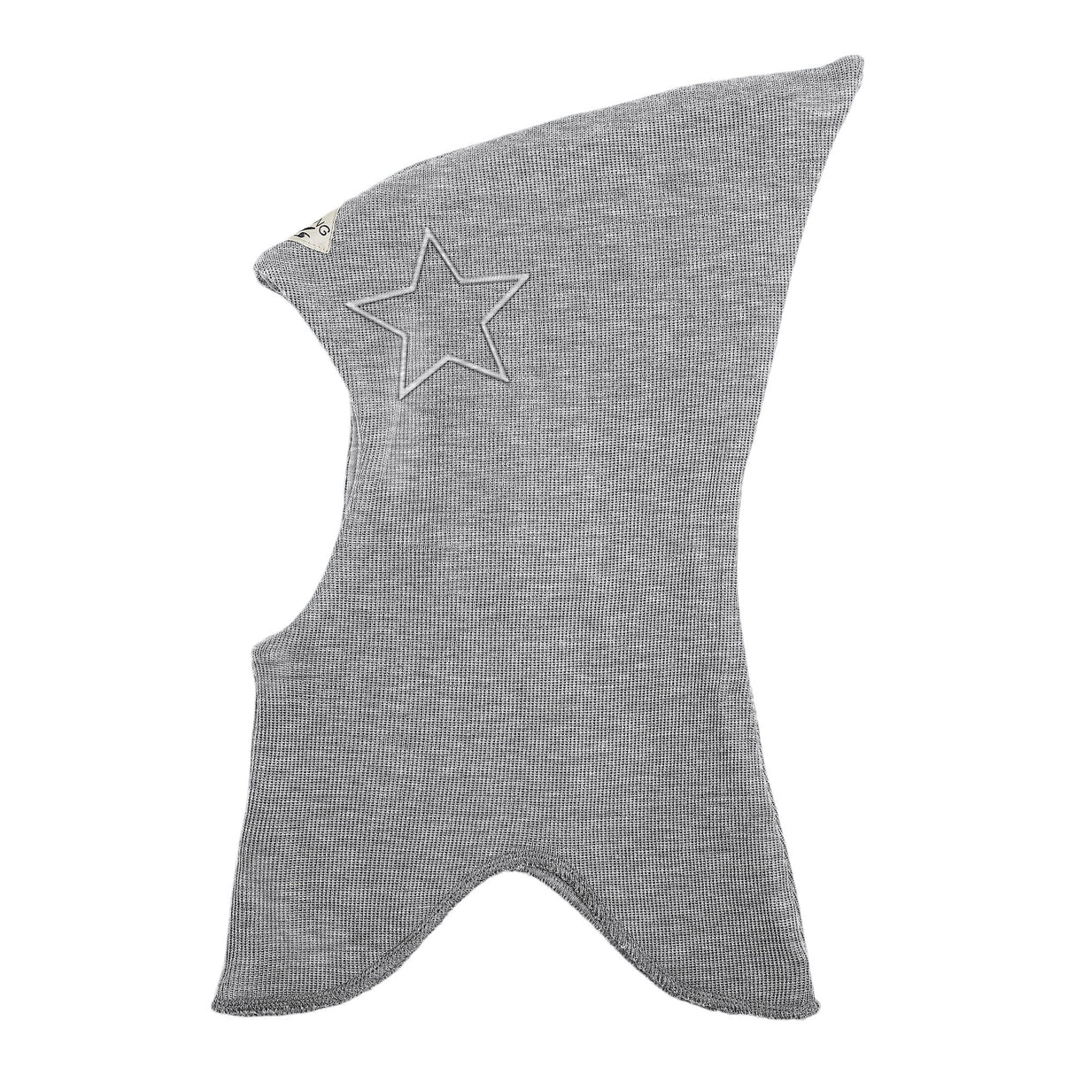 Racing Kids Uld Spids Elefanthue m/Stjerne Grey melange