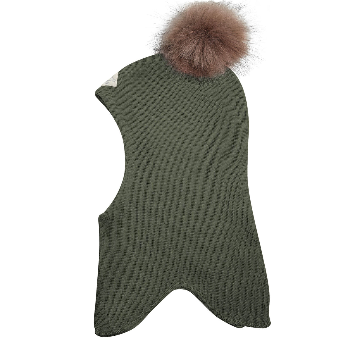 Racing Kids Uld Rund Elefanthue Dark Seagrass med kvast