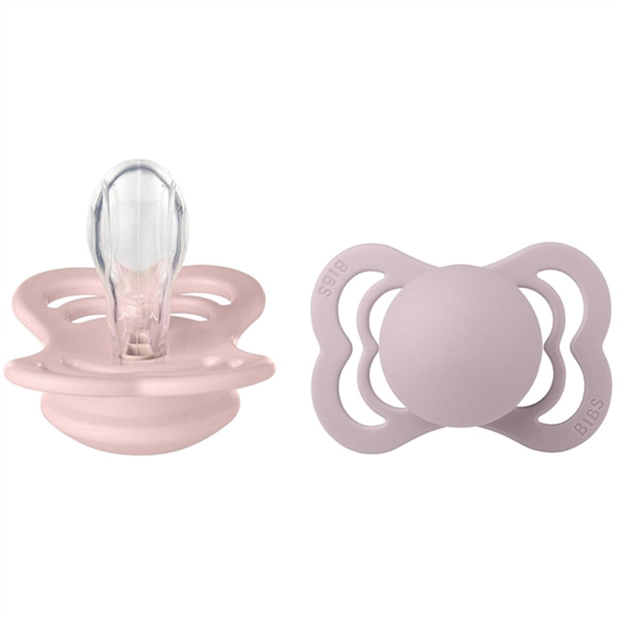 Bibs Supreme Silikone Sutter 2-pak Blossom/Dusky Lilac