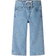 Name It Light Blue Denim Rose Wide Jeans