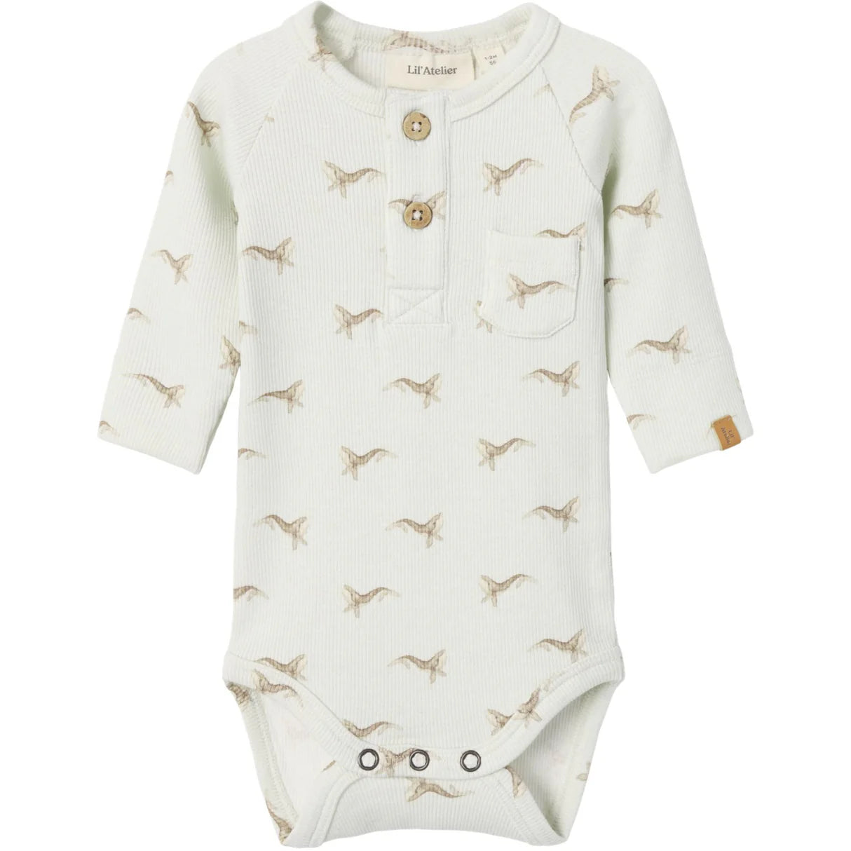 Lil'Atelier Murmur Whale Nbmgavo Elm Ls Slim Body Lil Noos