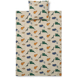 LIEWOOD Dinosaurs / Mist Carmen Baby Printed Sengetøj