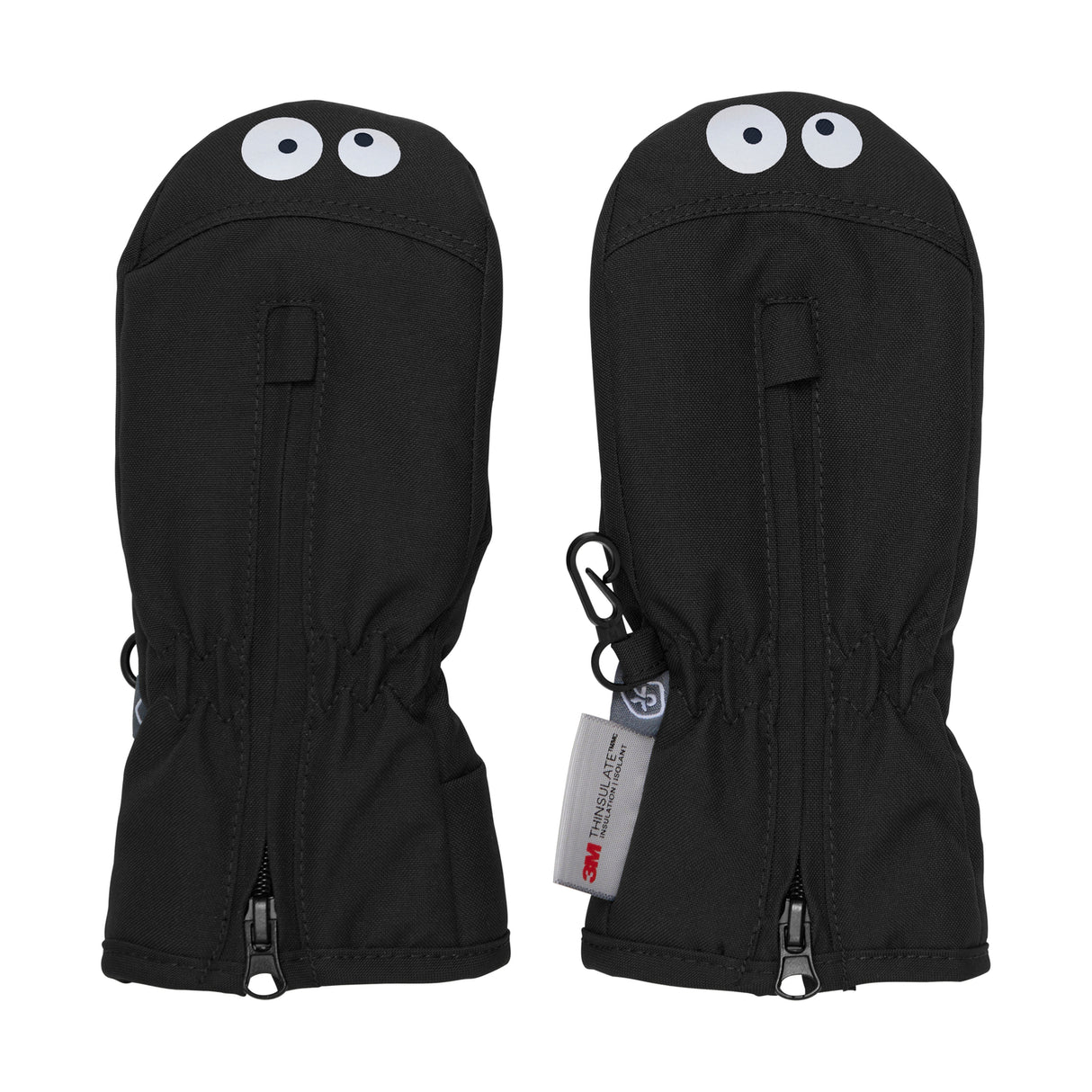 Color Kids Luffer med øjne - Black (1191)