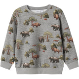 Name It Grey Melange Nmmolin Ls Nreg Sweat Bru Box