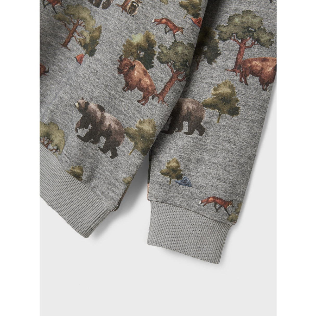 Name It Grey Melange Nmmolin Ls Nreg Sweat Bru Box