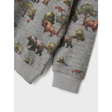 Name It Grey Melange Nmmolin Ls Nreg Sweat Bru Box