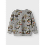 Name It Grey Melange Nmmolin Ls Nreg Sweat Bru Box