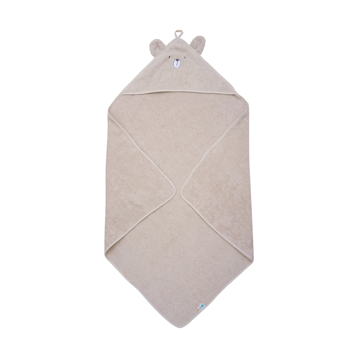 Pippi babyhåndklæde med hætte - Dove