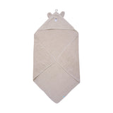 Pippi babyhåndklæde med hætte - Dove