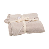 Pippi babyhåndklæde med hætte - Dove