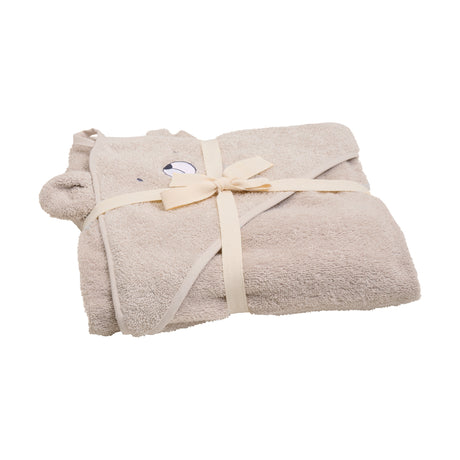 Pippi babyhåndklæde med hætte - Dove