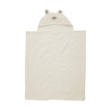 Pippi Badehåndklæde med hætte - hvidt med mus