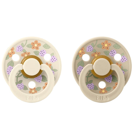 Bibs x Liberty Latex Sutter 2-pak Strawberries and Cream Ivory
