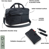 DonebyDeer Sort Quiltet Pusletaske