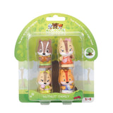 Timber Tots Nutnut Familien - Sæt af 4