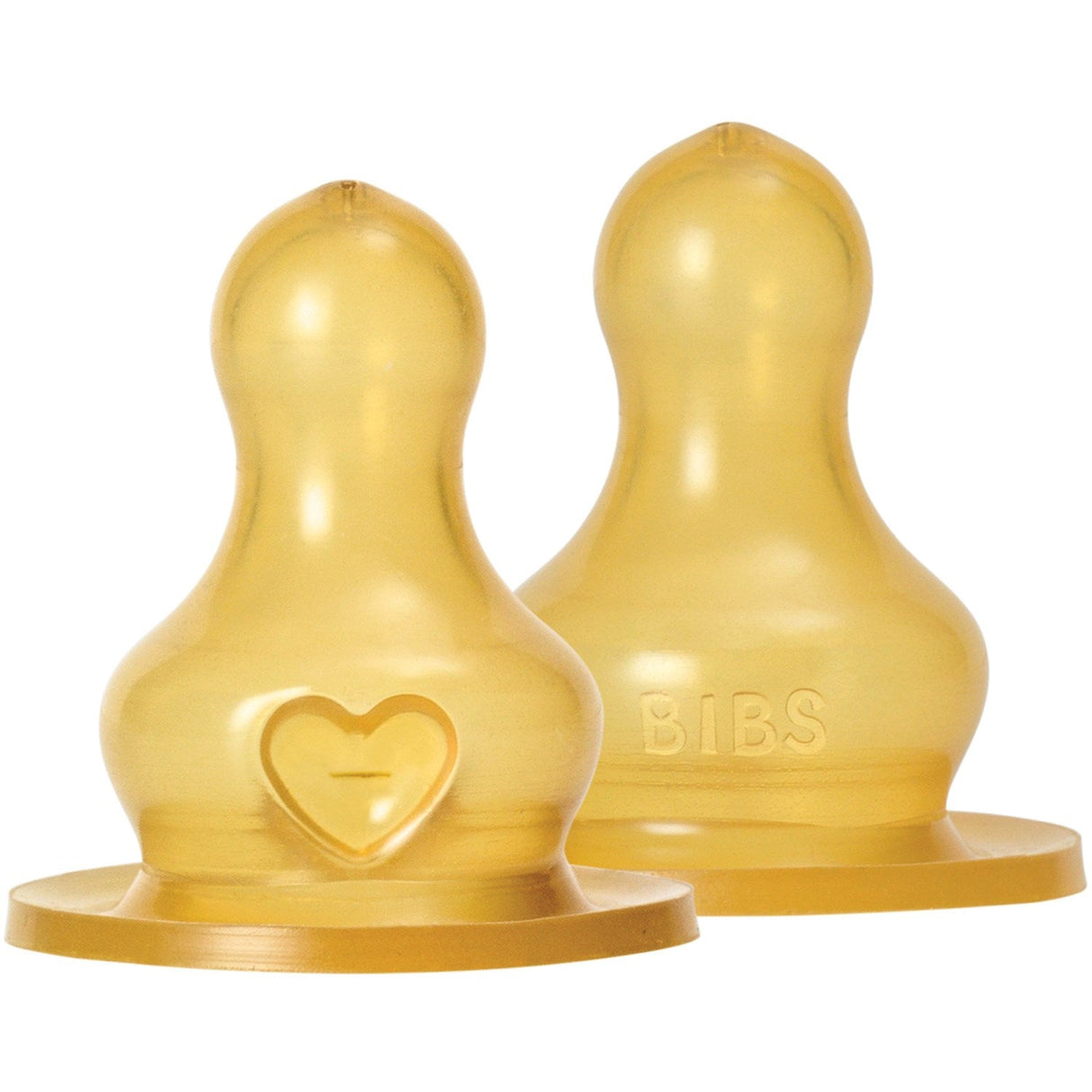 Bibs Sutteflaske Nipple Rund Latex 2-pak