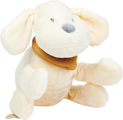 Nattou bamse – Charlie hund i flannel (vanilje)