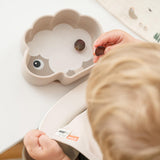 DonebyDeer Sand Silikone Stick & Stay Skål Sheepy