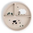 DonebyDeer Sand Stick&Stay inddelt Tallerken Tiny farm