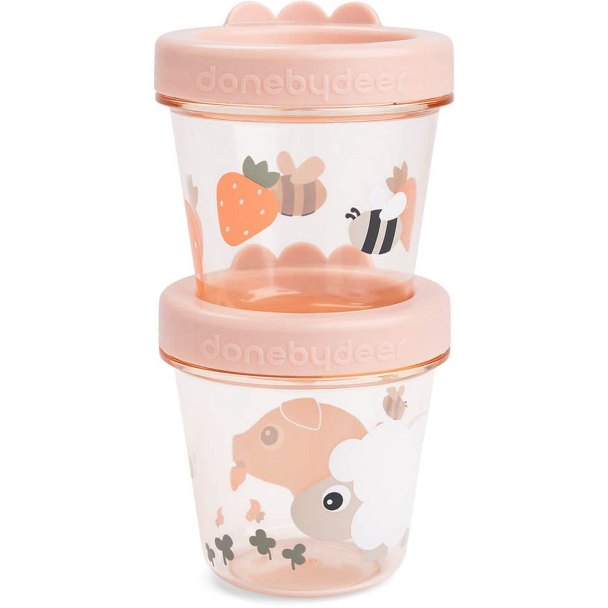 DonebyDeer Pudder Babymad bøtte 2 stk. Tiny farm