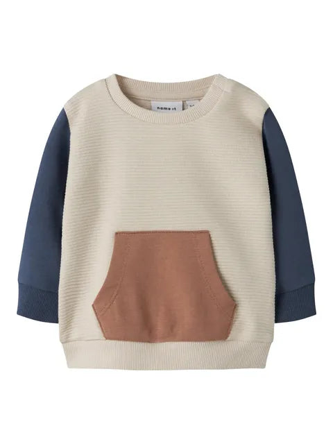 Name It - nbmfokus ls sweat unb mocha mousse "54"