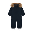 Baby Coverall W. Fake Fur - Total Eclipse