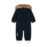 Baby Coverall W. Fake Fur - Total Eclipse