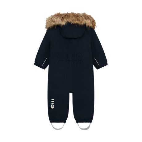 Baby Coverall W. Fake Fur - Total Eclipse