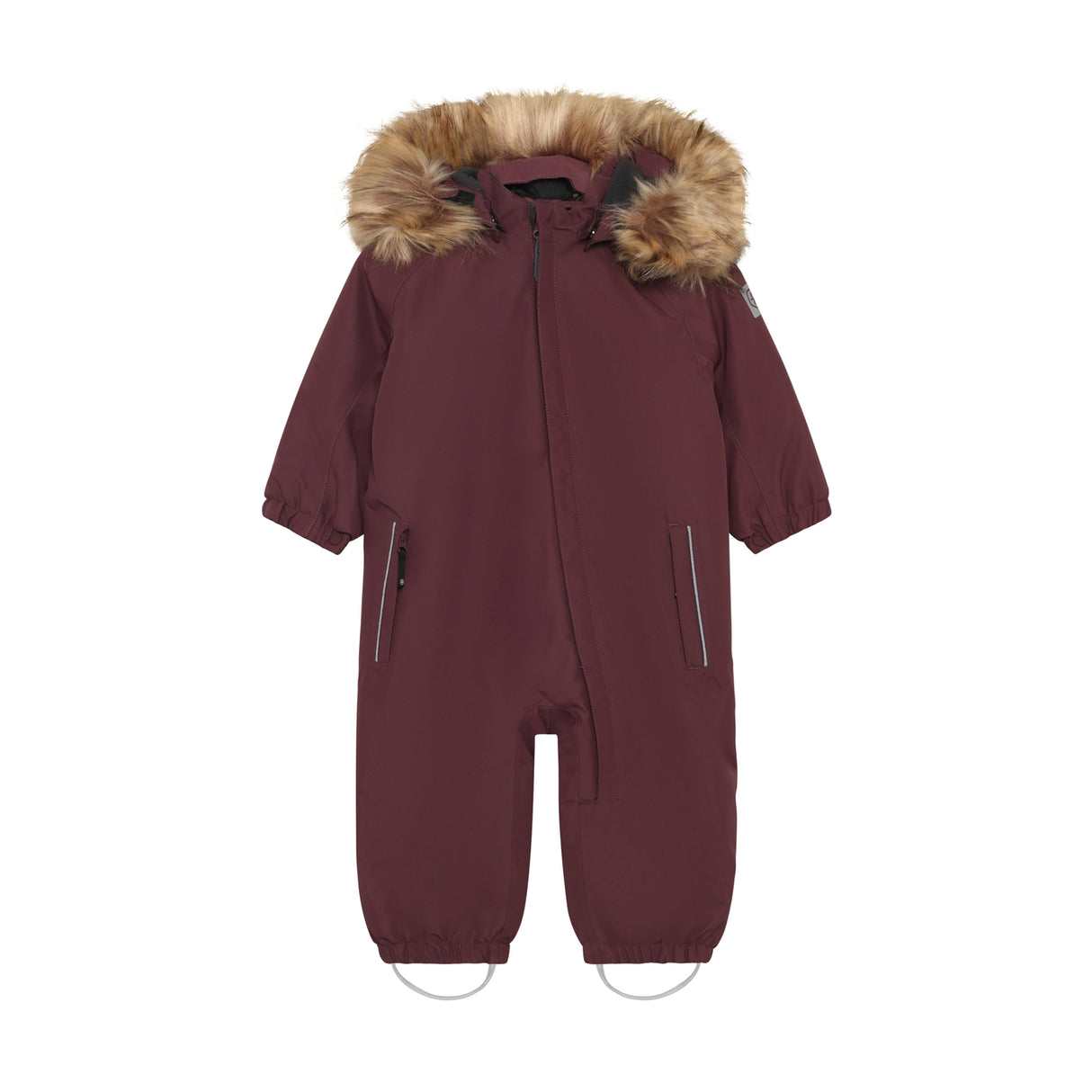 Color Kids Babyflyverdragt med kunstig pelskrave - Catawba Grape
