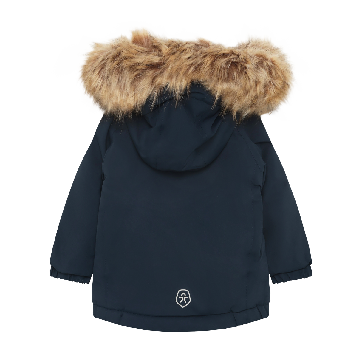 Baby Parka W. Fake Fur - Total Eclipse