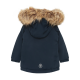 Baby Parka W. Fake Fur - Total Eclipse