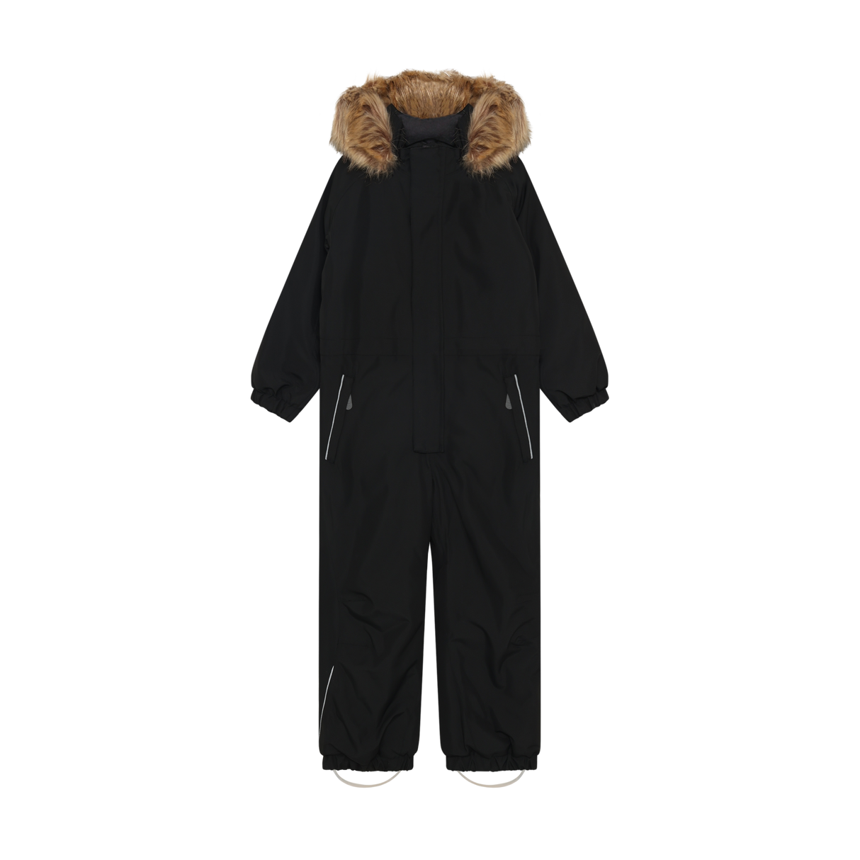 Coverall W. Fake Fur - Black
