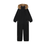 Coverall W. Fake Fur - Black