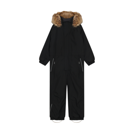 Coverall W. Fake Fur - Black